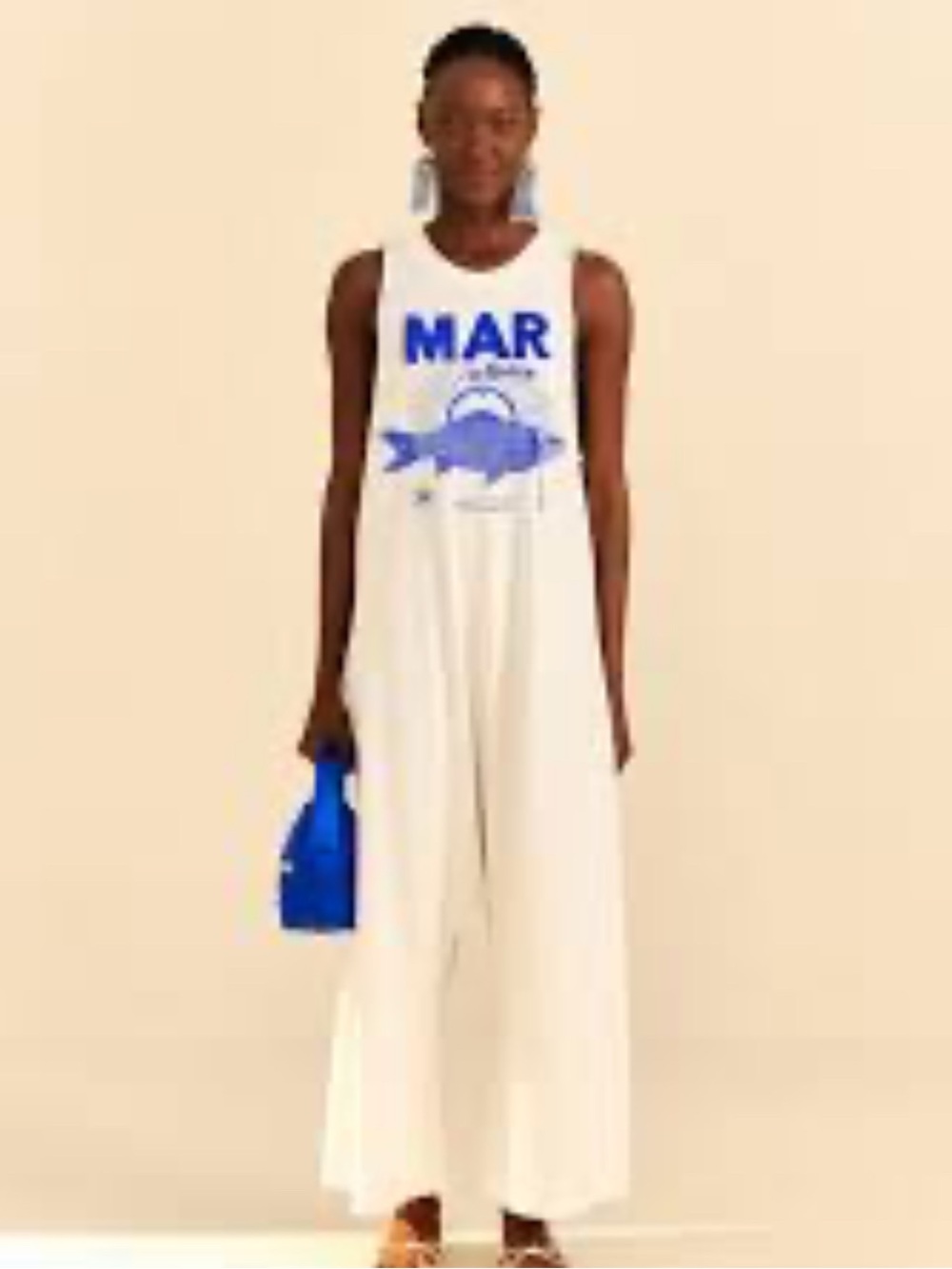 FARM Rio Mar da Bahia organic cotton jumpsuit